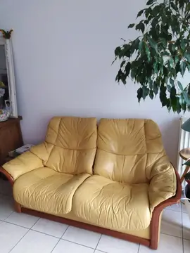 URGENT Canapé 2 places STRESSLESS jaune