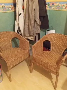 fauteuils en osier