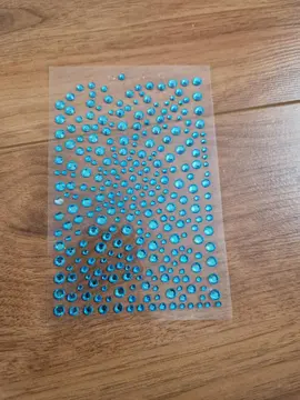 paillettes décoration bleue