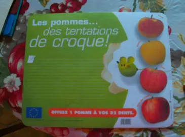bloc feuille tapis souris