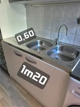 Donne evier bois inox bon etat