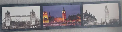 cadre Londres 1 mètre de long 22 cm de large