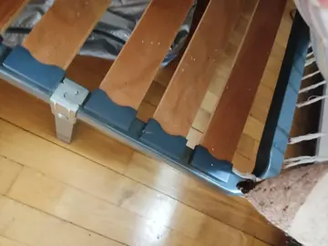 sommier à lattes + matelas laine 1 personne
