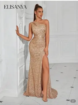 Robe de soirée dorée