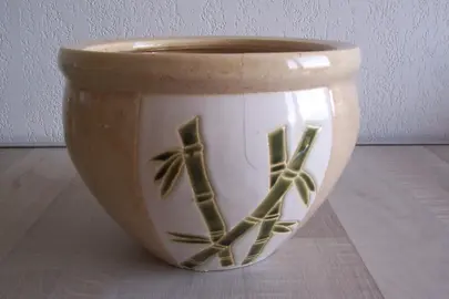 Cache pot motif bambou