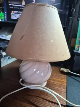 lampe de chevet abat jour taches