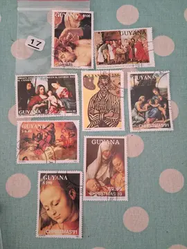 timbres Guyane Tableaux Lot 17