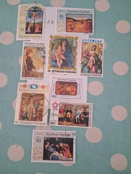 timbres Togo Tableaux Lot 21