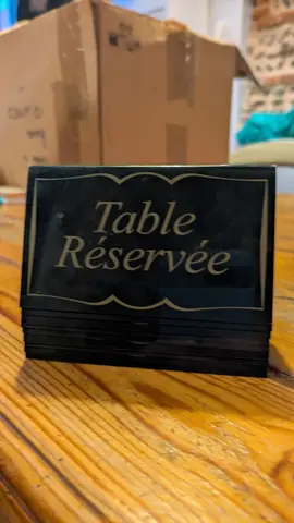 Petits panneaux Table Réservée