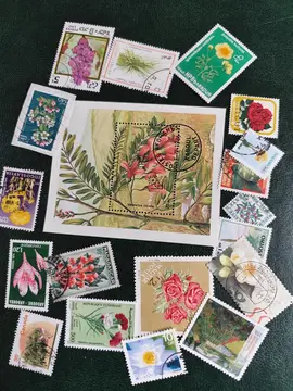 lot unique timbres flore..
