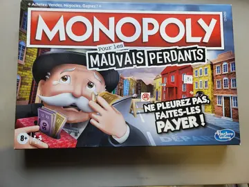Jeu monopoly mauvais perdant