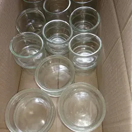 22 pots de yaourt en verre