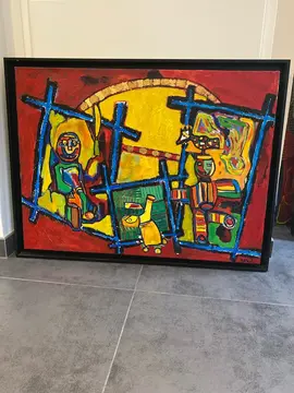 tableau art brut artiste Robert Rocci