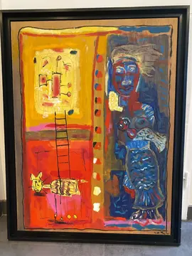 Tableau de Robert Rocci art brut
