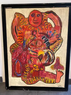 Tableau style art brut de Robert Rocci