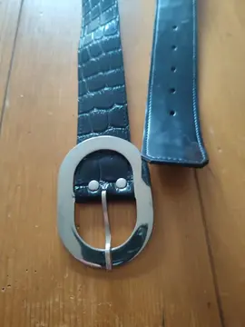 ceinture femme simili cuir noir vintage