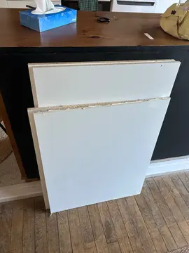 4 plaques mélaminé blanc