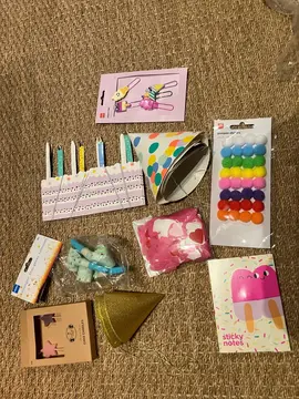matériel pour anniversaire