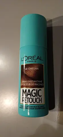 spray pour retouche de coloration pour cheveux bruns