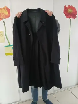 manteau homme noir laine taille xxl