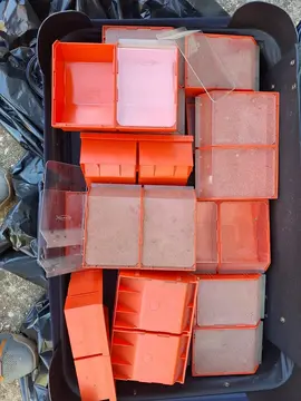 lot de boîtes de rangement fisher