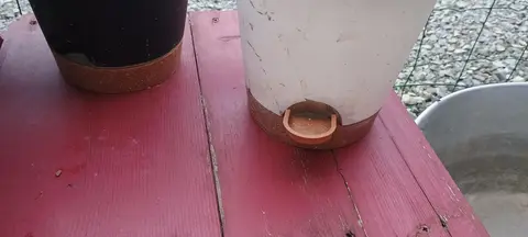 2 pots à réserve d'eau pour intérieur