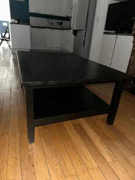 Table basse noire IKEA