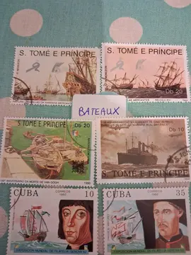 timbres thème BATEAUX