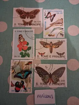 Timbres thème PAPILLONS