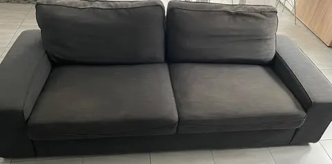 Canapé gris 3 places