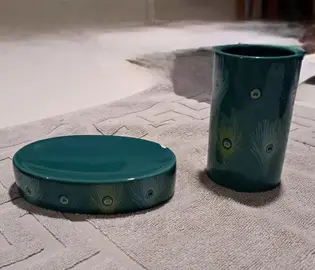 Porte savon et porte brosse à dents