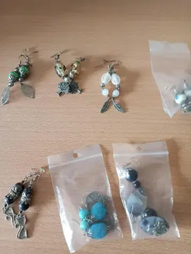 Lot de boucles d'oreilles longues