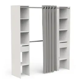 Dressing ajustable avec rideau