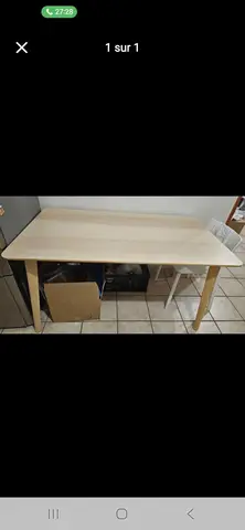 table de cuisine en bois