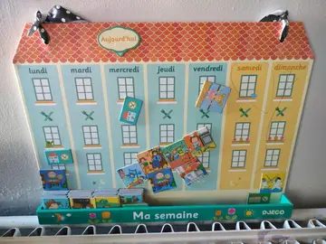 Calendrier semainier enfant avec aimants