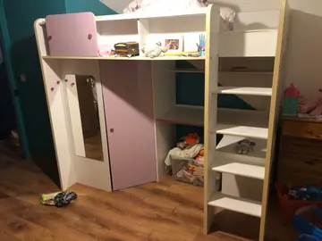 lit mezzanine avec bureau