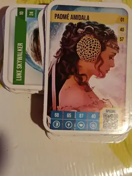 Cartes star wars à donnner