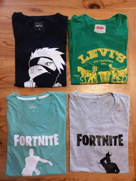 lot de 4 t shirts taille S