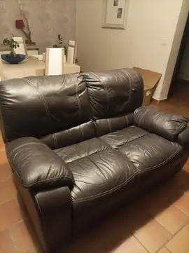 canapé 2 places cuir