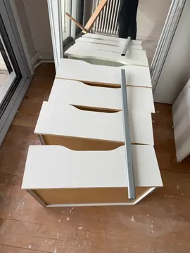 dressing et portes de placard vitrées