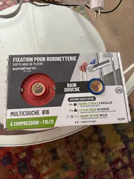 fixation robinetterie