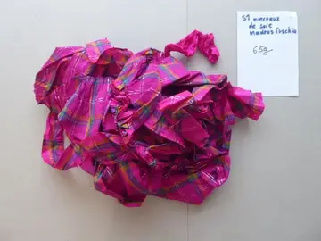 S1 Morceaux de soie madras Fuschia
