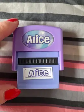 Petit tampon encreur prénom Alice