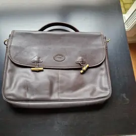 sac a main en cuir brun