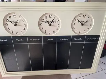 tableau semainier à craie