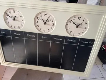 tableau semainier à craie