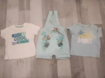 vêtements été 3 mois
