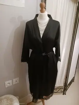 robe de chambre noire XL