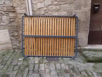 Sommier 2 places à lattes