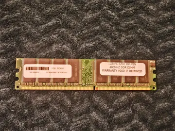 BARRETTE RAM 1GB PC 3200 400MHz DDR DIMM
